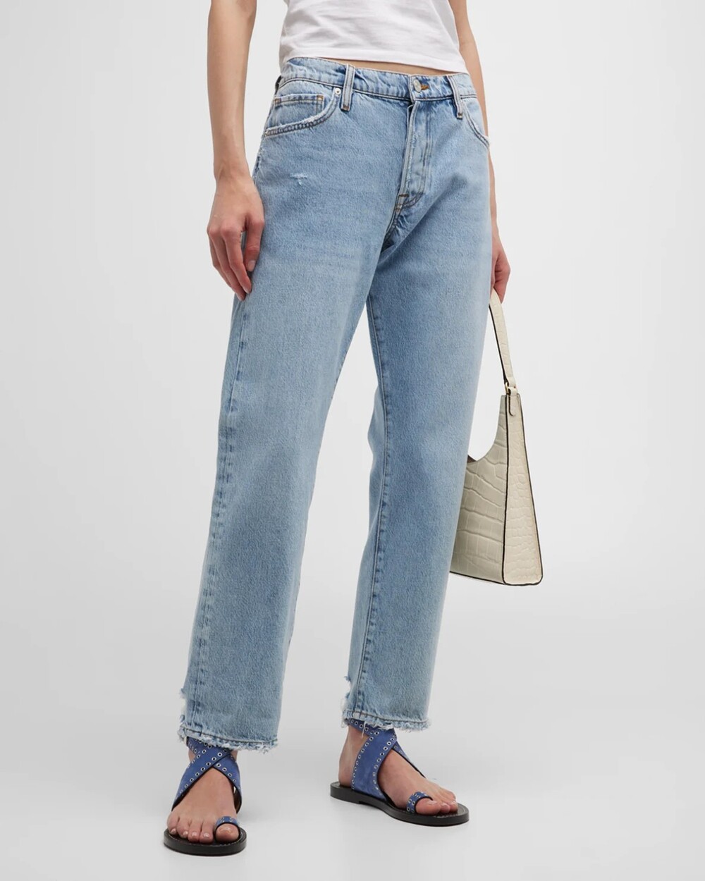 EUC Frame Le Pixie Slouch Mid-Rise Straight Denim size 26